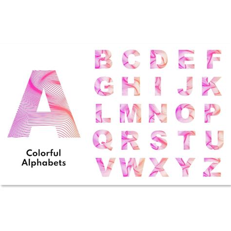 Premium Vector Abstract Colorful Alphabets