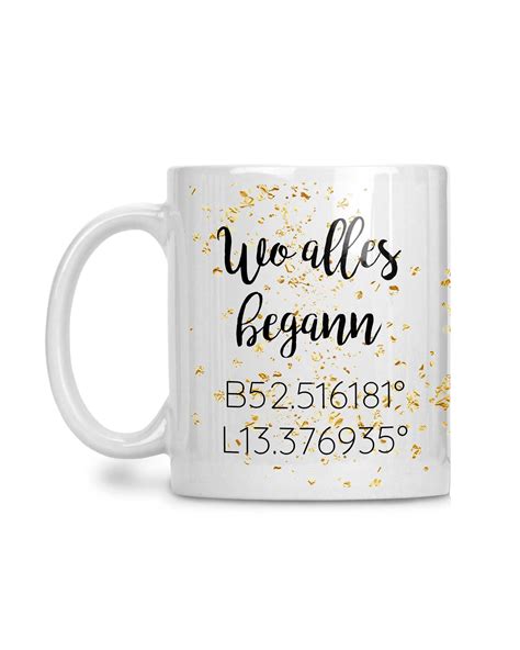 Zwar gibt es andere tests der politischen koordinaten, versuchen viele von ihnen, die. Tasse mit Koordinaten von seinem Lieblingsort - Selket's Shop