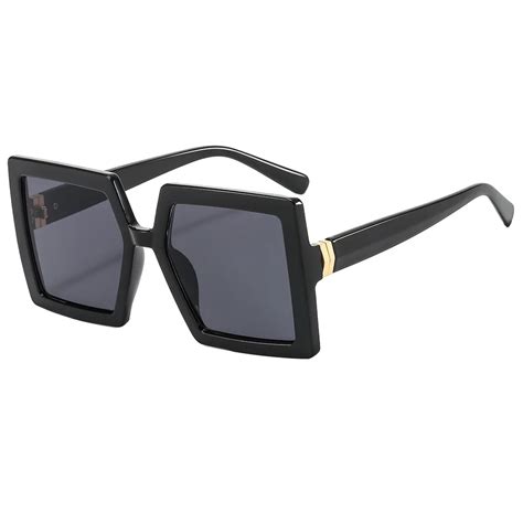 fashion square sunglasses women oversized glasses retro sunglass men luxury brand eyewear uv400