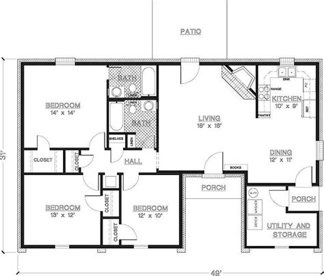 Beautiful 1000 Square Foot 3 Bedroom House Plans New Home Plans Design