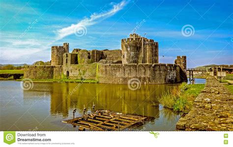 Caerphilly Castle Stock Image Image Of View Castle 79262425