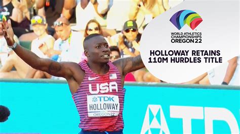 Watch Grant Holloway Successfully Defends His Title In The Men's 110m