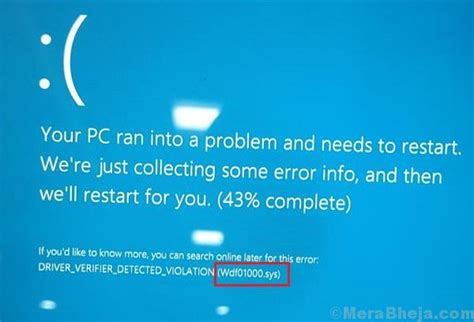 Fix Wdf01000sys Blue Screen Error In Windows 10