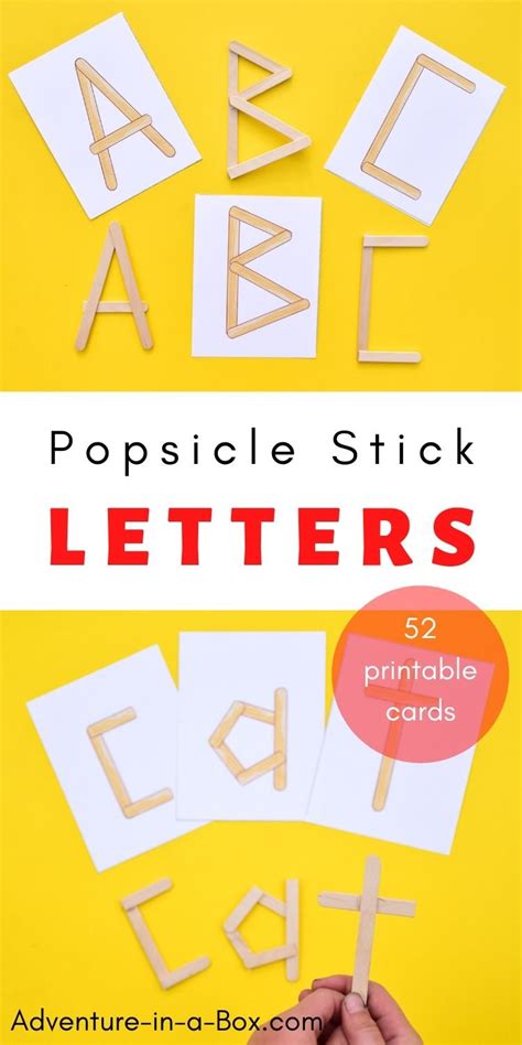 Popsicle Stick Letters Adventure In A Box