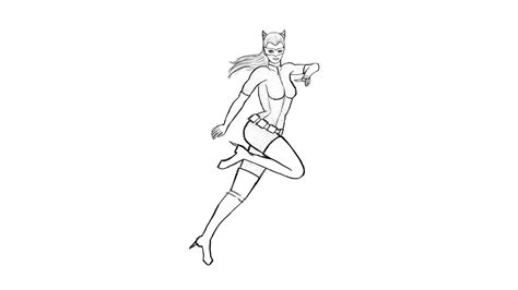 Dibujo De Catwoman Para Colorear Y Pintar 46638