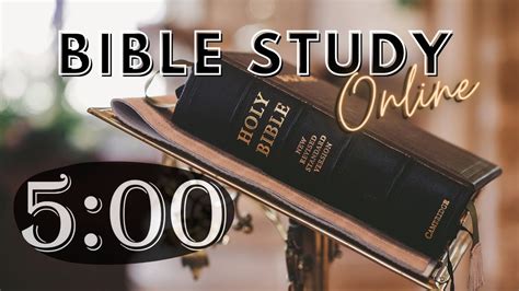 Bible Study 5 Minute Church Countdown With Music Countdown Timer