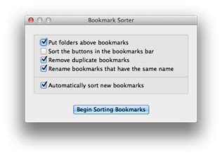 This bookmark manager is built upon the blockstack platform that encrypts your da. Automatically sort your Safari bookmarks in alphabetical ...