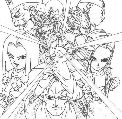 dragon ball coloring pages deviantart coloring home