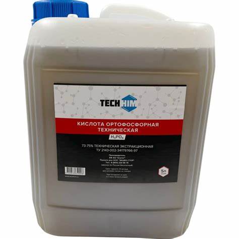 Диета 1 литр жидкости Кислота ортофосфорная техническая 5 л, 72-75%, класс А TECHHIM TH-KIOR Кислота ортофосфорная техническая 5 л, 72-75%, класс А TECHHIM TH-KIOR Диета 1 литр жидкости