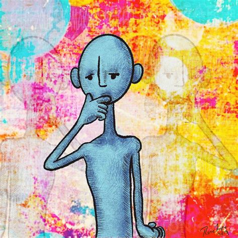Self Doubt Blue Man Digital Art By Rene Lopez Fine Art America