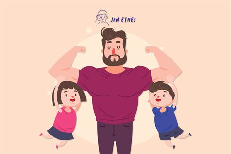 Gambar Animasi Gambar Kartun Ayah Ibu Dan 2 Anak Perempuan Kartun