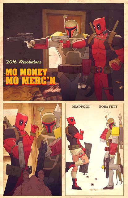 Deadpool N Boba Fett Mo Money Mo Mercn By M7781 Image Galleries Boba Fett Fan Club