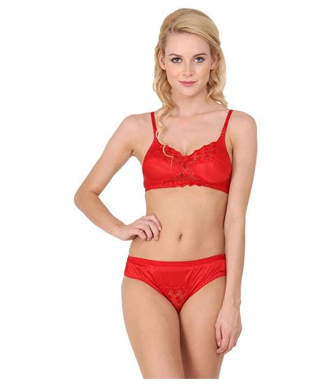 Buy Urbaano Satin Bra And Panty Set Online At Best Prices In India