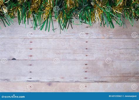 Christmas Ornaments On A Wood Background Stock Photo Image Of Pattern
