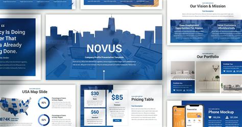 Item Novus Company Profile Keynote Template Shared By G4ds