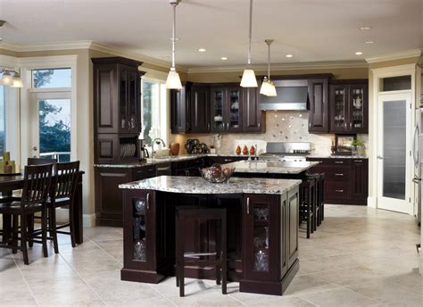 Dark cabinets and flooring truly complement the complexity of the marble color palette. Lovely And Fabulous Transitional Kitchen Designs ...
