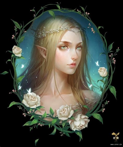 The Mystic World Of Terallynn Beautiful Fantasy Art Fairy Art Elf Face