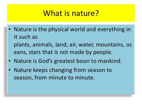 What Is Nature Lakeofcode