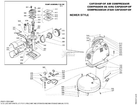 Bostitch Cap2040p Of Parts Diagram For Old Style
