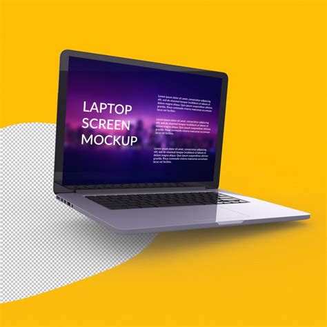 Premium Psd Laptop Mockup Isolated