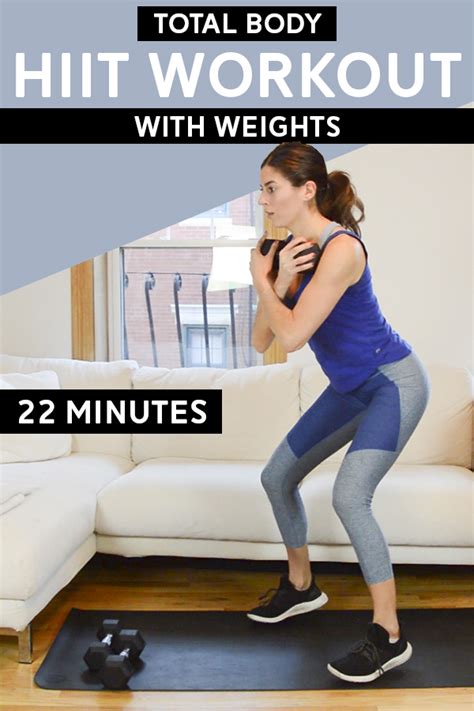 Dumbbell Hiit Workout Total Body 22 Mins