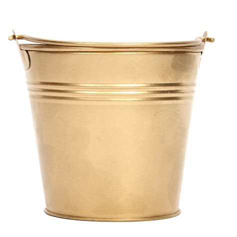 Bucket Of Gold Gold Colour Ref 2 Galvanised Metal Bucket Planter