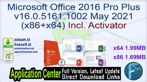 Microsoft Office 2016 Pro Plus V16051611002 May 2021 X86x64 Incl