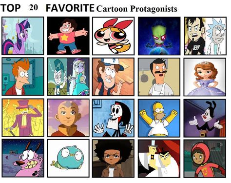 Top 20 Cartoon Protagonists By Mlp Vs Capcom On Deviantart
