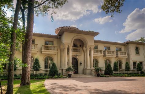 This Mediterranean Style Mansion Is Located In Houston Tx It Was