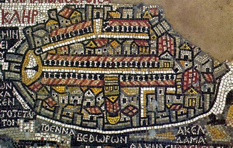 Medium Aevum — Madaba Mosaic Map In 542 Ad A Byzantine Church