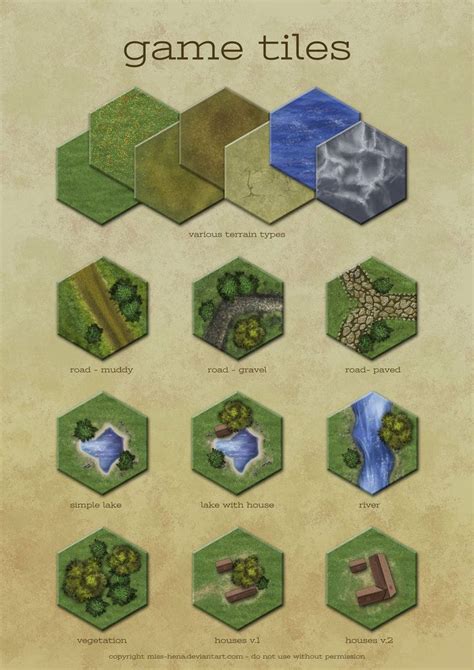 Board Game Tile Set By Miss Hena Board Games Hex Map Hexagon Game