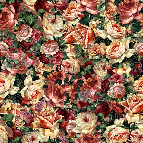 Vintage Rose Bouquet Removable Wallpaper by Wallspruce