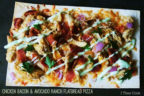 My family was literally fighting over the last piece at dinner last night. Chicken Bacon & Avocado Ranch Flatbread Pizza | Bacon ...