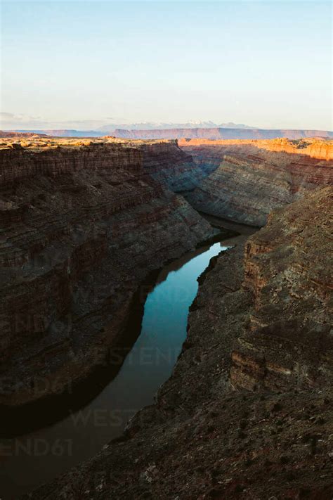 Ribbon Of The Green River Reflects Sunset At Colorado River Confluence
