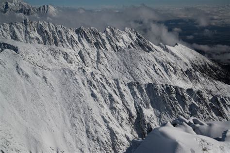 Krivan Mountain At Sunset High Tatra Mountains Slovakia Winter