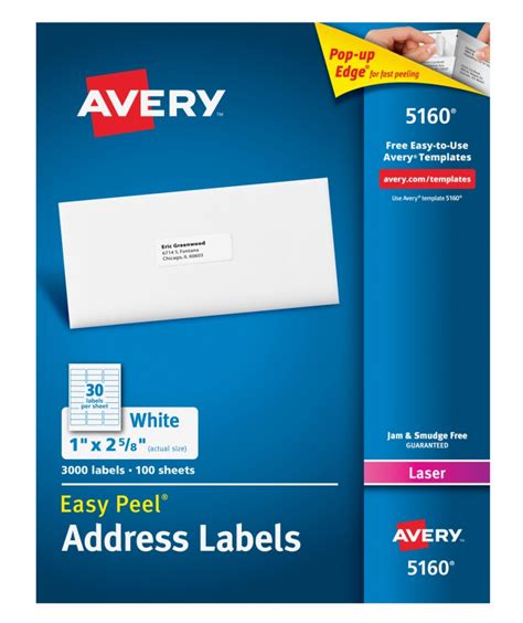 Avery 5160 Label Template Margins For Avery 5160 Labels Wl 875 0