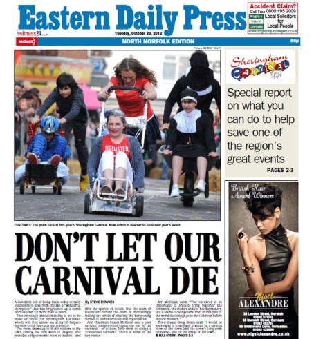 Advertising with eastern daily and reach a huge global audience in a creative and compelling way. Eastern Daily Press' carnival campaign wins success in 12 ...