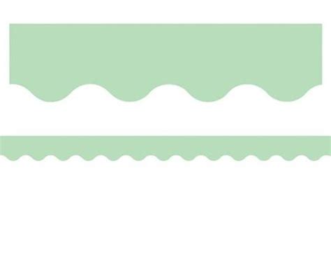 Knowledge Tree Teacher Created Resources Mint Green Scalloped Rolled