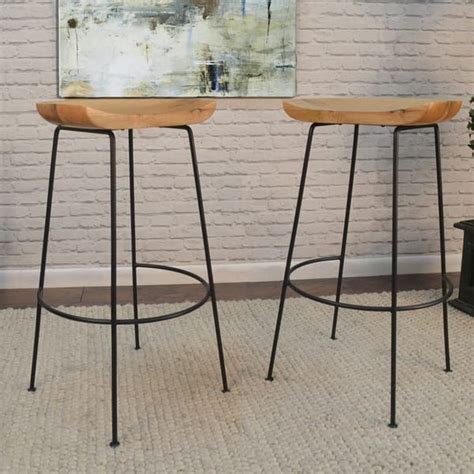 The pieces come with silver coated metal frames and finished with wooden seating areas for comfort. Our Best Dining Room & Bar Furniture Deals | Bar stools ...