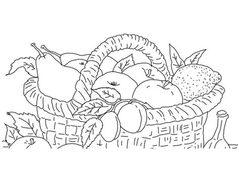 Desene Cu Cos Cu Fructe De Colorat Imagini și Planșe De Colorat Cu Cos