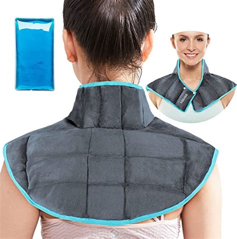 Voligo Large Gel Ice Pack And Microwavable Heating Pad For Neck Shoulder