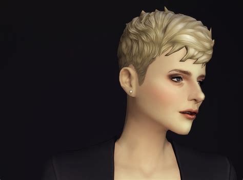 My Sims 4 Blog Messy Short Hair Edit By Rusty Nail