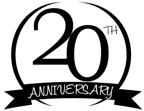 20th Anniversary Cercle Png Transparents Stickpng
