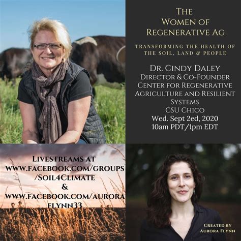 Dr Cynthia Daley Director Center For Regenerative Agriculture And Resilient Systems 9 2 2020