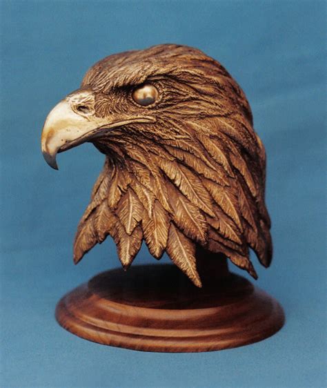 Eagle Head Wood Carving Art Dremel Wood Carving Bird Carving