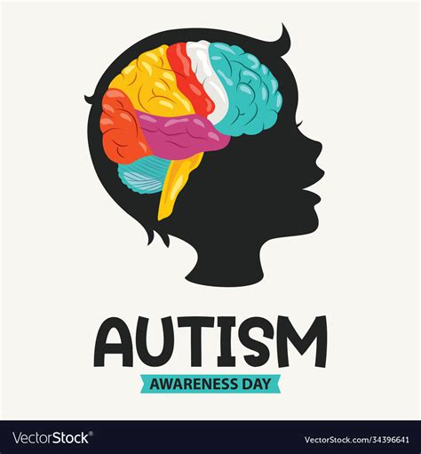 Concept Drawing Autism Awareness Royalty Free Vector Image