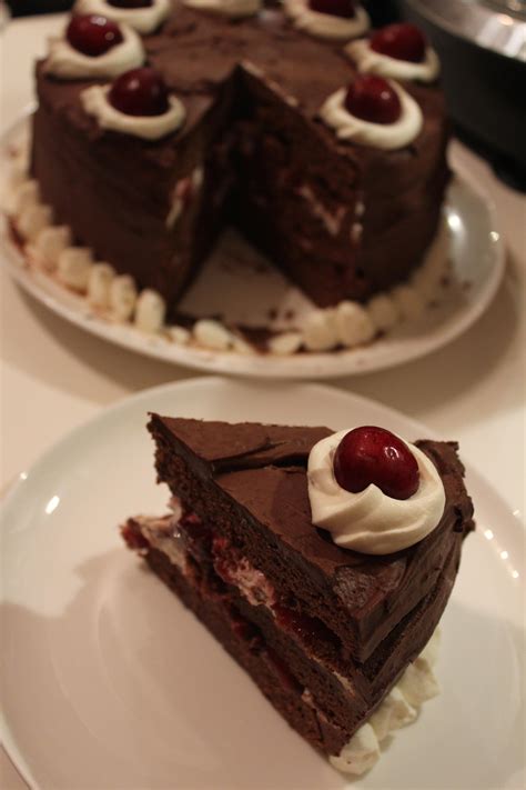 You can create something beautiful and amazing out of the most simple ingredients! Triple Layer Chocolate Ganache Cake with a Cherry and ...