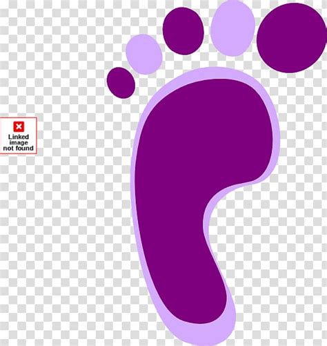 Footprint Purple Colored Footprints Transparent Background Png
