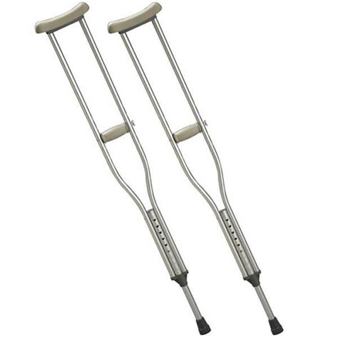 Aluminium Underarm Crutches Ideal For Recovering From Injuries