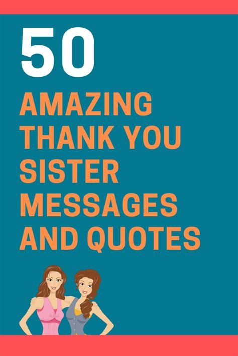 50 Heartfelt Thank You Sister Messages And Quotes Artofit